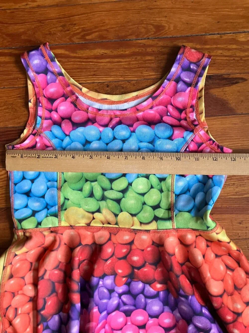 The Children's Place Girls Rainbow Candy Skater Dress - Size 7/8 (M) - Picture 5 of 9